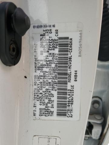 4T1BF30K23U061093 - 2003 TOYOTA CAMRY LE თეთრი ფოტო 12