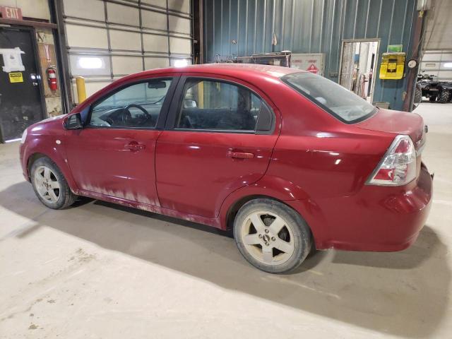 KL1TG56697B133587 - 2007 CHEVROLET AVEO LT RED photo 2