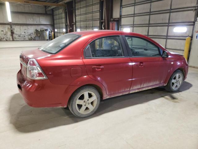 KL1TG56697B133587 - 2007 CHEVROLET AVEO LT RED photo 3