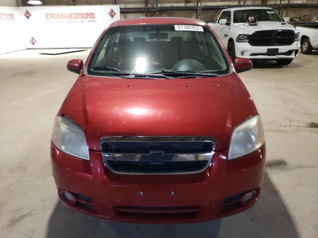 KL1TG56697B133587 - 2007 CHEVROLET AVEO LT RED photo 5