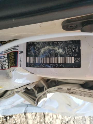 4T1BK1EB6EU091516 - 2014 TOYOTA AVALON BASE 白色 照片 12