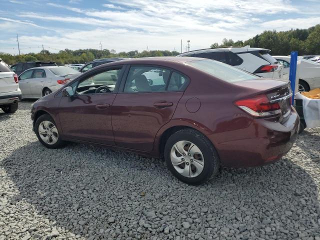 2HGFB2F55FH528867 - 2015 HONDA CIVIC LX BURGUNDY photo 2