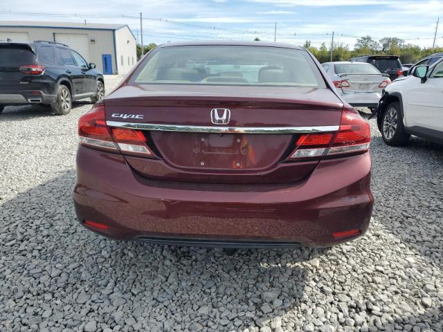 2HGFB2F55FH528867 - 2015 HONDA CIVIC LX BURGUNDY photo 6
