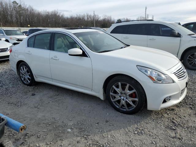 JN1CV6ARXDM760372 - 2013 INFINITI G37 WHITE photo 4