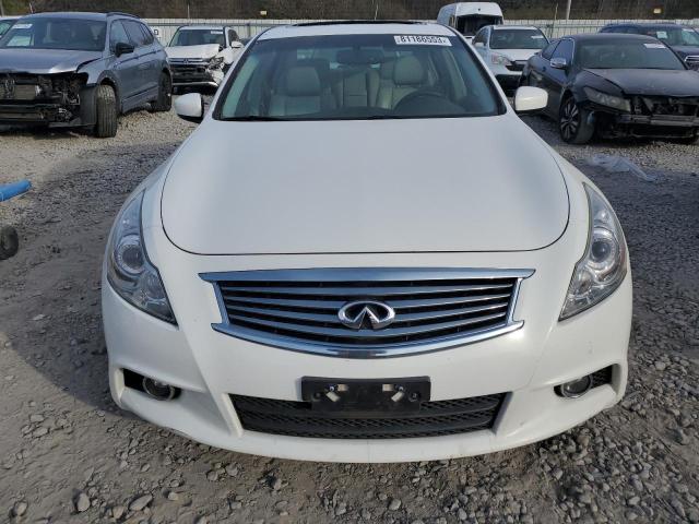 JN1CV6ARXDM760372 - 2013 INFINITI G37 WHITE photo 5