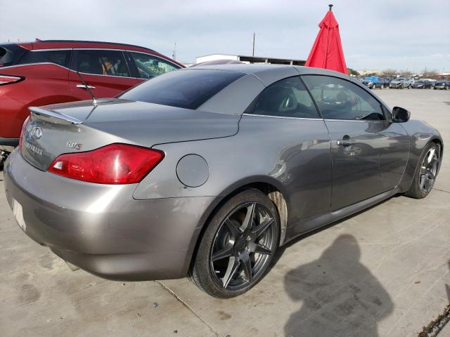 JNKCV66E59M721696 - 2009 INFINITI G37 BASE GRAY photo 3