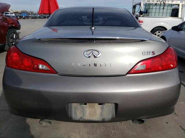 JNKCV66E59M721696 - 2009 INFINITI G37 BASE GRAY photo 6