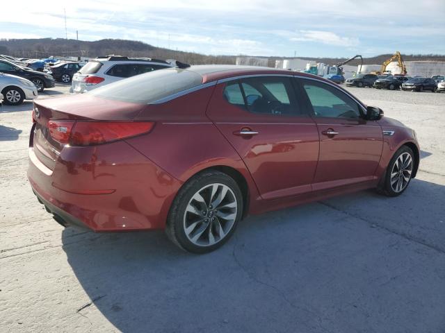 5XXGR4A6XEG289389 - 2014 KIA OPTIMA SX RED photo 3