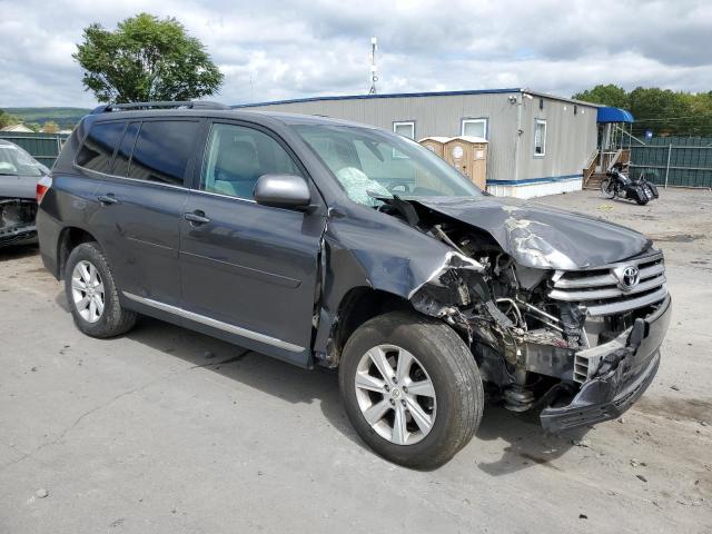 5TDBK3EH8DS214160 - 2013 TOYOTA HIGHLANDER BASE Gris foto 4