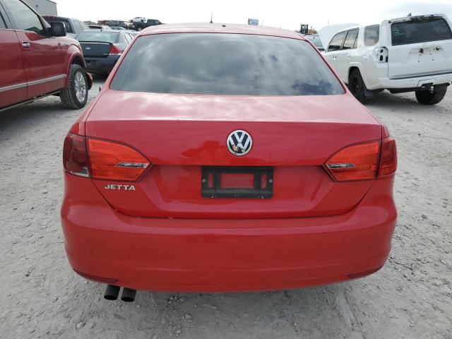 3VW2K7AJ6EM436615 - 2014 VOLKSWAGEN JETTA BASE RED photo 6