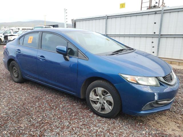 19XFB2F5XEE057422 - 2014 HONDA CIVIC LX BLUE photo 4