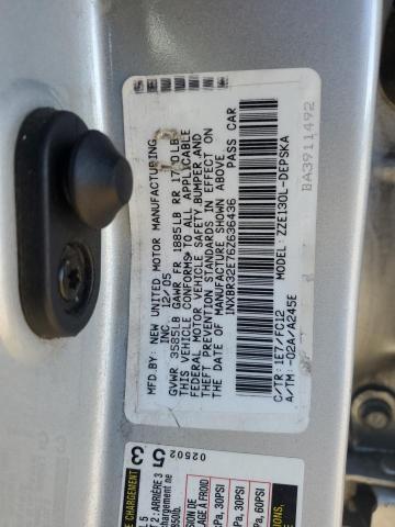 1NXBR32E76Z636436 - 2006 TOYOTA COROLLA CE SILVER photo 12