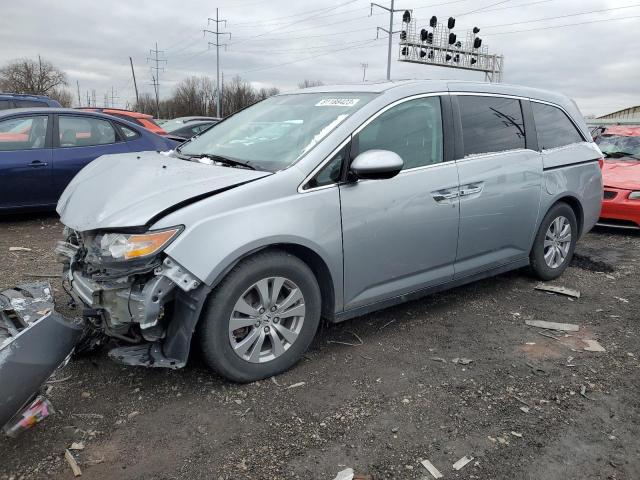 5FNRL5H62HB006996 - 2017 HONDA ODYSSEY EXL GRAY photo 1