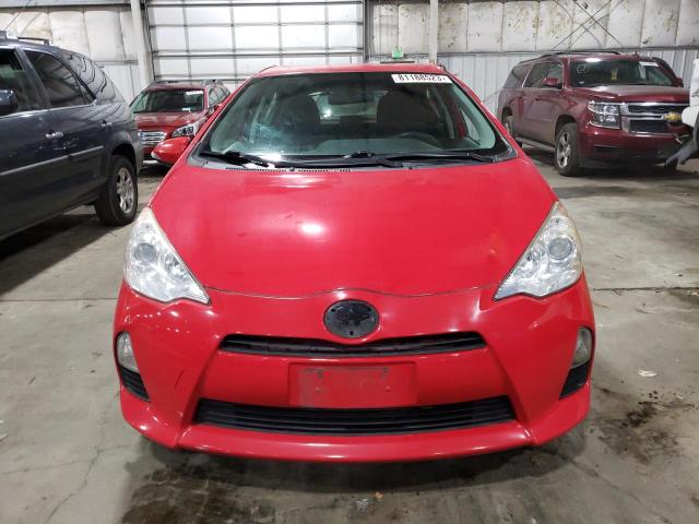 JTDKDTB32E1562750 - 2014 TOYOTA PRIUS C RED photo 5