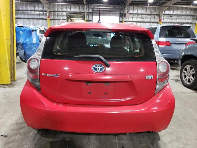 JTDKDTB32E1562750 - 2014 TOYOTA PRIUS C RED photo 6