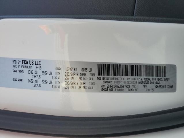 2C4RC1FG8JR287233 - 2018 CHRYSLER PACIFICA TOURING PLUS 白色 照片 14