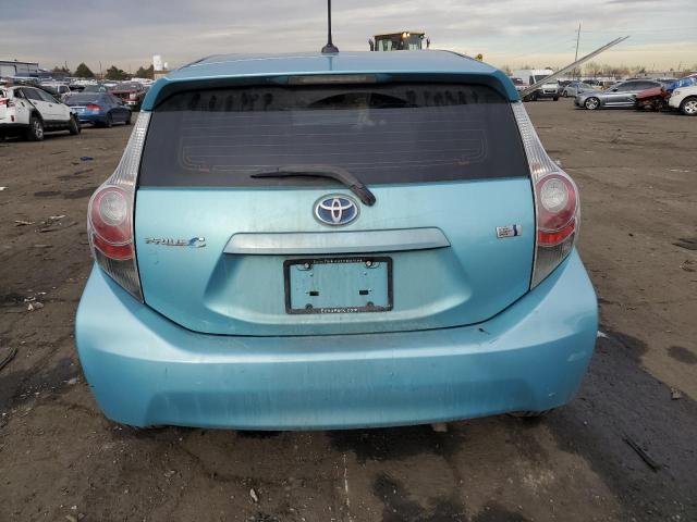 JTDKDTB3XC1019028 - 2012 TOYOTA PRIUS C BLUE photo 6