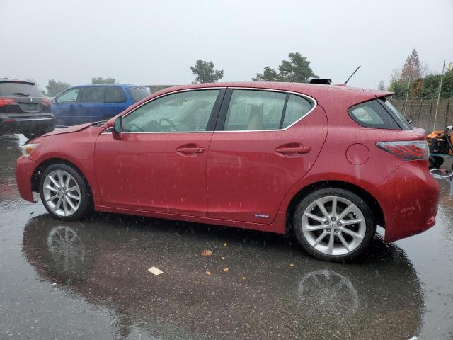 JTHKD5BH3B2018060 - 2011 LEXUS CT 200 RED photo 2