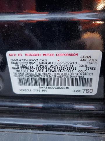 JA4AZ3A30GZ026649 - 2016 MITSUBISHI OUTLANDER SE 黑色 照片 13