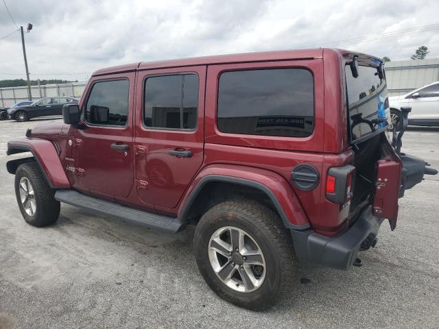 1C4HJXEN9MW613394 - 2021 JEEP WRANGLER U SAHARA 勃艮第红 照片 2