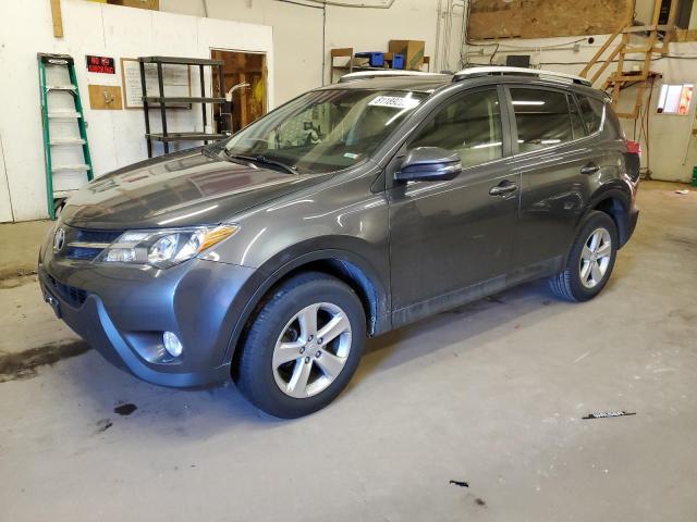 JTMWFREV0DD011046 - 2013 TOYOTA RAV4 XLE GRAY photo 1