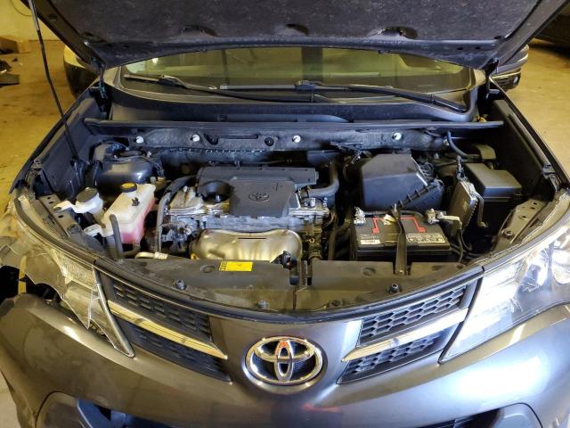 JTMWFREV0DD011046 - 2013 TOYOTA RAV4 XLE GRAY photo 12