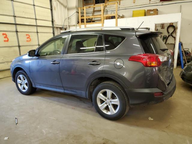 JTMWFREV0DD011046 - 2013 TOYOTA RAV4 XLE GRAY photo 2