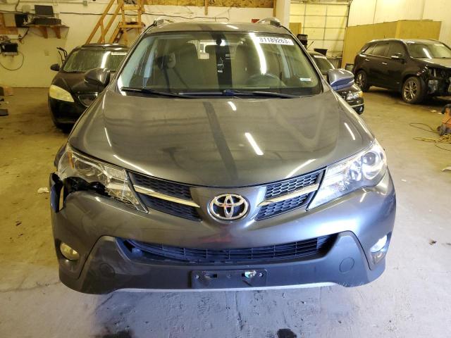 JTMWFREV0DD011046 - 2013 TOYOTA RAV4 XLE GRAY photo 5