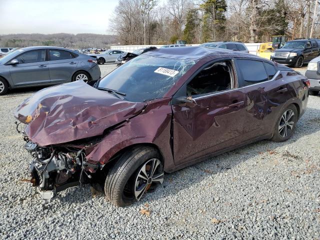 3N1AB8CVXPY324046 - 2023 NISSAN SENTRA SV BURGUNDY photo 1