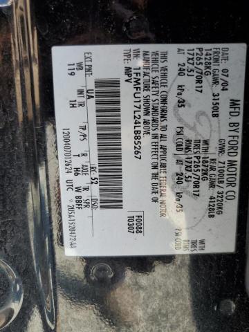 1FMFU17L24LB85267 - 2004 FORD EXPEDITION EDDIE BAUER Черный фото 13