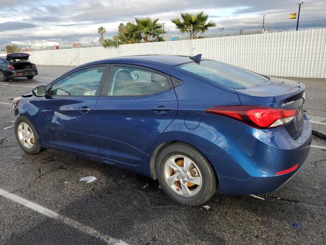 5NPDH4AE1FH646722 - 2015 HYUNDAI ELANTRA SE BLUE photo 2