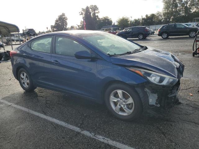 5NPDH4AE1FH646722 - 2015 HYUNDAI ELANTRA SE BLUE photo 4