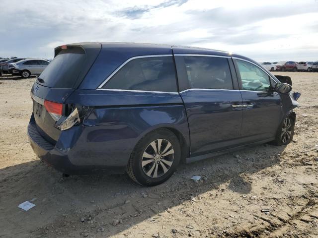 5FNRL5H42EB085614 - 2014 HONDA ODYSSEY EX BLUE photo 3