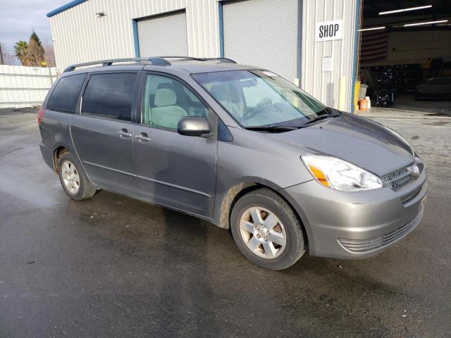 5TDZA23C54S125925 - 2004 TOYOTA SIENNA CE GRAY photo 4