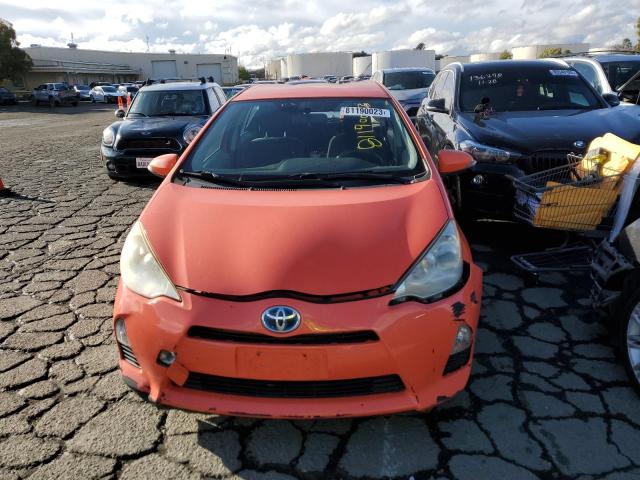 JTDKDTB31D1048113 - 2013 TOYOTA PRIUS C ORANGE photo 5