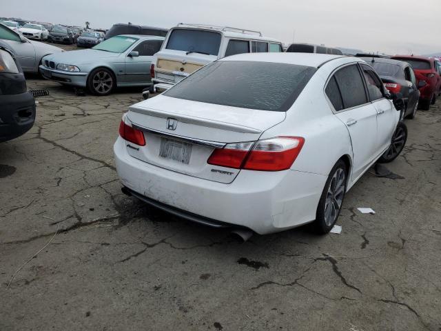 1HGCR2F55EA115360 - 2014 HONDA ACCORD SPORT WHITE photo 3