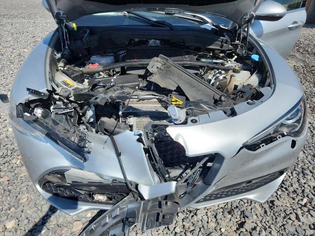 ZASPAKBN6M7D16023 - 2021 ALFA ROMEO STELVIO TI SILVER photo 11
