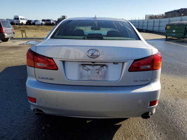 JTHBK262185074368 - 2008 LEXUS IS 250 SILVER photo 6