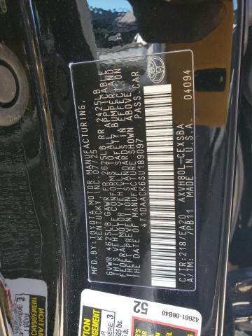 4T1DAACK6SU189097 - 2025 TOYOTA CAMRY XSE BLACK photo 12