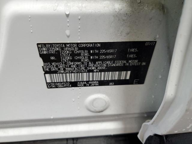 JTMRJREV1HD151673 - 2017 TOYOTA RAV4 HV LE 白色 照片 13