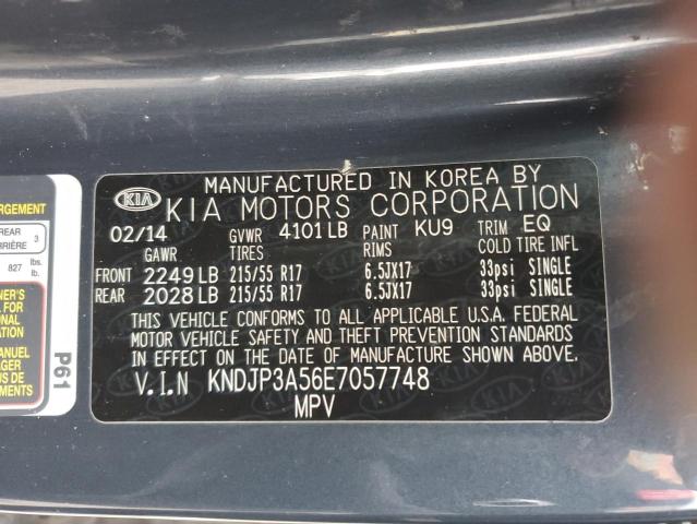 KNDJP3A56E7057748 - 2014 KIA SOUL + BLUE photo 13