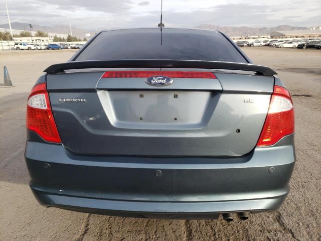 3FAHP0HA4CR171839 - 2012 FORD FUSION SE BLUE photo 6