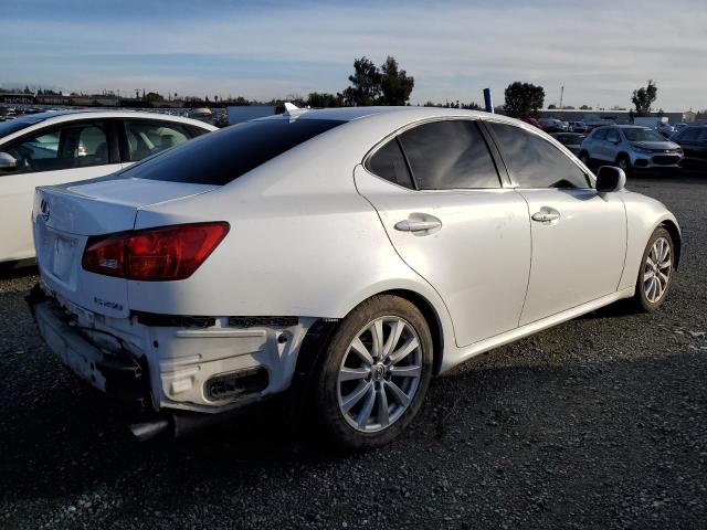 JTHBK262585073417 - 2008 LEXUS IS 250 WHITE photo 3