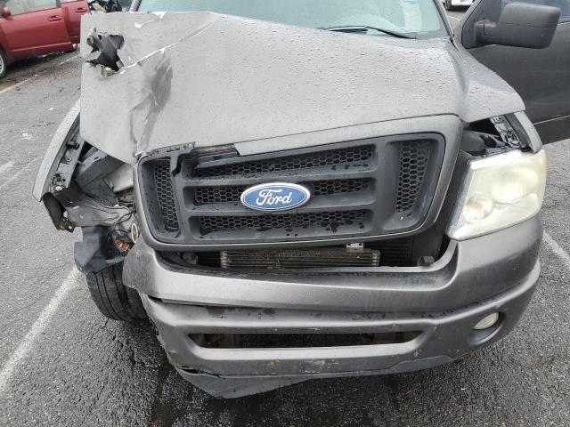 1FTRX12W86FB54228 - 2006 FORD F150 GRAY photo 11