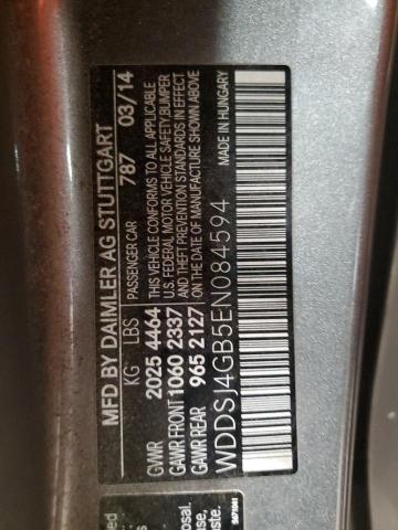 WDDSJ4GB5EN084594 - 2014 MERCEDES-BENZ CLA 250 4MATIC GRAY photo 12