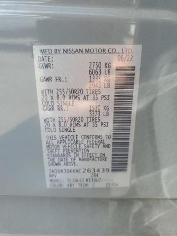 5N1DR3DKXNC263439 - 2022 NISSAN PATHFINDER PLATINUM Boz foto 13