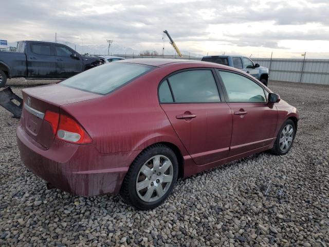 2HGFA1F55AH516417 - 2010 HONDA CIVIC LX BURGUNDY photo 3