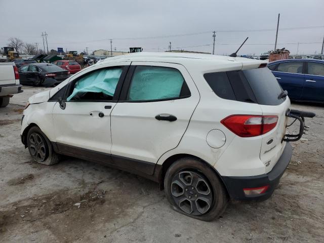 MAJ3P1RE1JC223716 - 2018 FORD ECOSPORT S WHITE photo 2