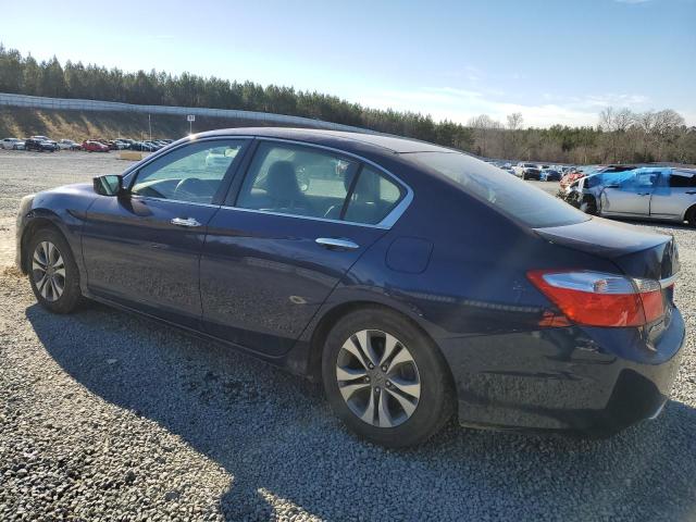 1HGCR2F3XEA298415 - 2014 HONDA ACCORD LX BLUE photo 2