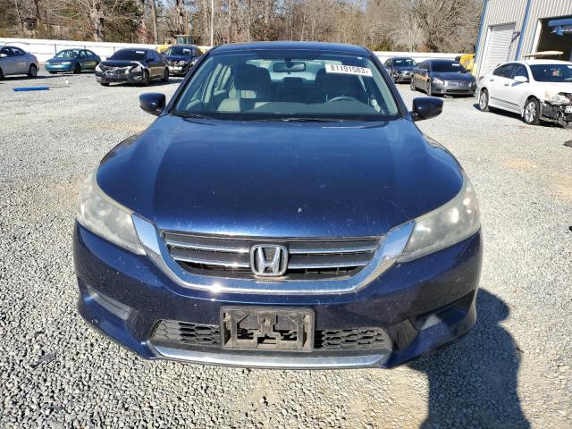 1HGCR2F3XEA298415 - 2014 HONDA ACCORD LX BLUE photo 5